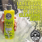 Chemical Guys CWS21564BK Car Wash Detailing Bucket, Mitt & Accessories Bundle (6 Items) Featuring Sticky Snowball Ultra Snow Foam Car Wash Soap 64 oz (.5 Gal) - Works on Cars, Trucks, SUVs, RVs & More