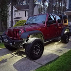 6 Pods LED Rock Lights, Ampper Waterproof LED Neon Underglow Light for Car Truck ATV UTV SUV Offroad Boat Underbody Glow Trail Rig Lamp (White)