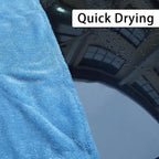LIVOS Car Drying Towel, Premium Microfiber Towels for Cars, 1000GSM, Edgeless Twisted Loop Design, No Streaks, Scratches, or Water Spot, Absorbent Wash Towel, 18" x 24" (Blue&Grey)