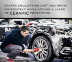 Premium Car Care Kit - 3 Pack Gift Set - Full Size Bottles Of: Ceramic Car Wash, Ceramic Wax Spray and Interior Cleaner