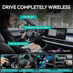 2026 [2-in-1] Latest Wireless CarPlay & Android Auto Adapter, Converts Wired to Wireless, Fast Auto-Reconnect, Dual-Band 5GHz WiFi + Bluetooth 5.3, USB-A & USB-C Compatible, Mini Design