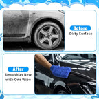 Patelai 30 Pcs Car Wash Mitt Scratch Free Microfiber Chenille Car Wash Gloves Double Sided Absorbent Mitt for Washing Cleaning Cars Trucks Boats, 9.45 x 5.9 Inch(Green,Blue)