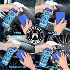 2 Pack 2 in 1 Clay Scrubber Car Clay Bar Auto Detailing Kit, Car Clay Wash Sponge, Premium Grade Magic Clay Mitt Towel, Easily Cleans Paint Contaminants, Debris, and Road Grime Light Overspray