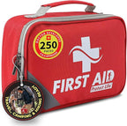 Protect Life First Aid Kit for Home & Business, 250 Pcs - Emergency Medical Kit for Camping & Hiking