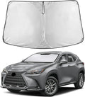 EcoNour Windshield Sunshade Compatible for Lexus NX 2022-2024 2025 2026, Sun Visor for Front Windshield & Window Sun Shade Cover, UV Heat Blocker & Protector, Car Accessories