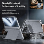 Poetic Revolution Flex Case for Google Pixel 10 Pro Fold, [Foldable Kickstand][Hinge Protection][MagSafe Compatible], Shockproof Slim Pixel 10 Pro Fold Cover with Built-in-Screen Protector, Gray
