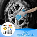 Car Cleaner Kit | Professional 29-Piece Stain Remover Tool - Car Interior Detailing Kit - for Automobile Bathroom Seat Dashboards Tire Grooves Air Vents