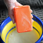 2-Pack Clay Bar Auto Detailing Kit – Dual-Sided Clay Scrubber/Clay Sponge & Towel System, Grime Remover, Deep Dirt Cleaning, Reusable, Enhances Gloss & Shine on Car Paint