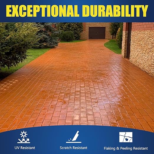 Super Wet Look Stone Sealer-8oz, Durable & Long-Lasting Protection with High Gloss Finsh, Stain Proof, Against Water Damage & Dissolved Salts Natural Stone Sealer for Sandstone, Driveways