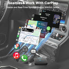 Wireless CarPlay Adapter for Apple - Convert Wired to Wireless, Plug & Play Dongle for iPhone & Factory Wired Cars - Fit Cars from 2016 and iOS 10+