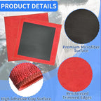 2 Pack Clay Towel Auto Detailing 12 x 12 Inch Fine Grade Clay Bar Towel for Car Detailing Microfiber Car Cloth Cleaner for Cleaning & Release of Paint Contaminants, Red