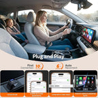 Ottocast Mini Core 2026, 2-in-1 Wireless CarPlay Adapter & Android Auto Adapter – Auto-Switch, Plug & Play, WiFi 6, Fast Reconnect, Mini & Stable