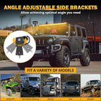 Auxbeam LED Led Light Bar 42 Inch 240W Straight Spot Flood Combo Led Off Road Lights, Amber White Strobe Offroad Fog Light Memory Function Yellow Driving Work Lights for Truck with DT Wiring Hardness