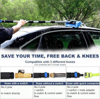 Car Wash Brush with Long Handle for Car Truck Boat RV SUV Washing (Blue, 54")