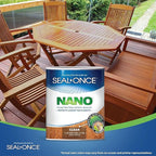 Seal-Once Nano Penetrating Wood Sealer - Premium Waterproof Sealant - 2 Gallon Clear Wood Sealant