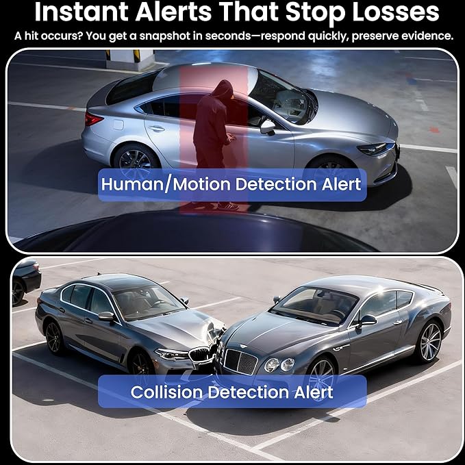 4G Car Security Camera, Dual LTE Dash Cam with 64GB Card, Front & Inside 2K Car Camera, Remote Live View, GPS, 24/7 Parking Mode, IR Night Vision, Two-Way Talk, App Alerts, Cloud/SD Storage, OBD Cable