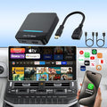 Car TV Mate 2025 Built-in Wireless CarPlay Adapter, Fire TV Stick Converter for Car Plug & Play, Stable Fast, No Latency, HDMl Multimedia Adapter with Factory Wired CarPlay and Most Streaming Devices
