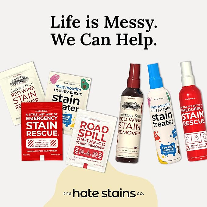 Chateau Spill Red Wine Stain Remover Spray - Wine Stain Remover for Clothes - Proudly Certified by the EPA Safer Choice Program - No Added Phosphates Portable Carpet Cleaner - 4 Fl Oz, Pack of 1