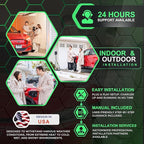 MACH 1: Fast 48 Amp Level 2 EV Charger, Wall-Mount Electric Vehicle Charging Station, 200-240V Hardwire or NEMA 14-50. J1772 car Connector & Tesla NACS, Indoor/Outdoor, 30ft Cable evse Adapter