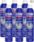 Ozium Air Sanitizer Spray - Room Odor Eliminator for Home, Car, and Office - New Car - 8 oz Can - 6 Pack