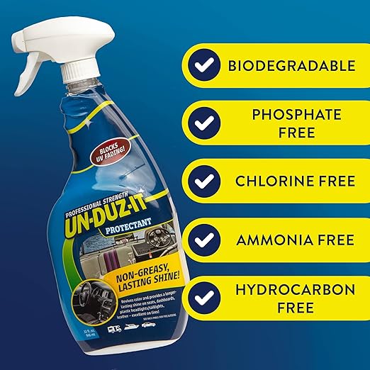 Protectant Spray, Provides Sun Protection for Cars, Boats, RVs, Vinyl, Tires and Outdoor Furniture, 32 Fl Oz Spray Bottle