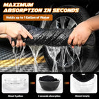 SMINDER 2-Pack 1200 GSM Car Drying Towels – Microfiber Towels for Cars (36" x 24"), Ultra-Absorbent, Streak-Free, Scratch-Free, No Water Spots, Double-Twist Pile & Edgeless Design(Orange)