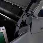 NVS Universal Truck Console Contractor Bench Seat Organizer with Adjustable Cup Holders, Clipboard Storage & Padded Armrest Lid - Dark Gray