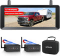 AUTO-VOX 7.2" Wireless Magnetic Backup Camera with Monitor, 1-Min Install, 1080P Dual Camera, 500ft Stable Signal, Built-In DVR Recording, IR Night Vision Backup Camera for RV, Truck, Trailer & Camper