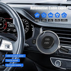 Dual Port USB C 3.0 Male to USB C 3.0 Female Extension Cable,Flush Mount Waterproof Panel Cable for Car,Truck,Boat,Motorcycle Dashboard 3.3ft