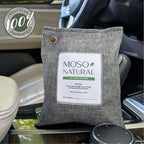 Moso Natural Air Purifying Bag 200g (2 Pack) HGTV Editor's Pick | Premium Bamboo Charcoal Odor Absorber for Home & Car | Closet Odor Eliminator & Car Air Freshener | Long Lasting Charcoal Bags