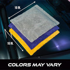 VIKING Microfiber Cleaning Cloth for Car Detailing, Ultra Plush Finishing Microfiber Towels for Car Cleaning Supplies, Yellow, 16 inch x 16 inch, 6 Pack