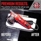 Adam's Polishes 9mm Dual Action Car Polisher (Polishing Kit) - Buffer Car Scratch Remover for Car Detailing | Includes Polish, Compound & Pads