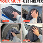 SEAMETAL Microfiber Towels for Cars Drying Towels Car Detailing 35"x 24" Extra Large Ultra Absorbent for Cars and Trucks, Without Streaks, Scratches, or Water Spots (2 Pack Gray)