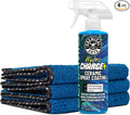 Chemical Guys Hydro Charge Ceramic Spray Coating 16 Fl Oz, with Monster Extreme Microfiber Towels (3 Pack) High Gloss Paint Protection Spray with Thick Plush Towels for Car Wash Drying and Detailing