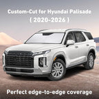 EcoNour Windshield Sunshade Compatible for Hyundai Palisade 2020-2024 2025 2026, Sun Visor for Front Windshield & Window Sun Shade Cover, UV Heat Blocker & Protector, Car Accessories