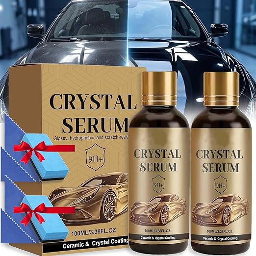 Crystal Serum – Advanced Graphene Ceramic Coating for Cars, Graphene Ceramic Coating for Cars – 9h Hardness, Crystal Serum for Cars