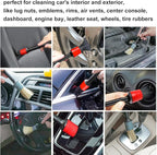 Detailing Brush Set - 10 Pcs Detail Brushes Car Detailing, Auto Boar Hair Car Detail Brush for Cleaning Car Interior Exterior, Vehicles Wheels Leather Engine Dashboard