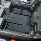 Full Size Center Console Organizer Tray Compatible with 2019-2022 Chevy Silverado/GMC Sierra 1500 and 2020-2022 2023 Silverado/Sierra 2500HD 3500HD Accessories -Full Console w/Bucket Seats ONLY, Black