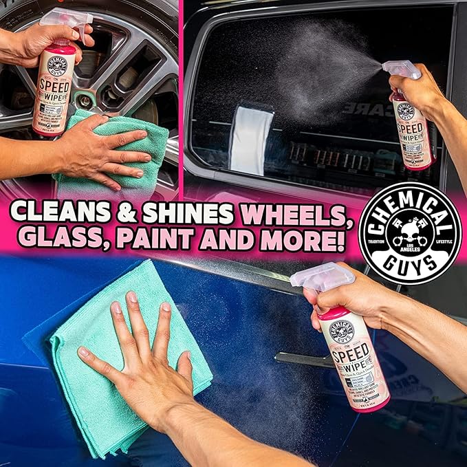Chemical Guys WAC_202_1602 Speed Wipe Spray Gloss & Quick Detailer, Great for Cars, Trucks, SUVs, Motorcycles, RVs & More, Cherry Scent, 16 oz (2 Pack)