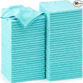 Nuenen Cleaning Cloths for Cars 16 x 16 Inch Ultra Absorbent Towels Drying Microfiber Reusable Cleaning Supplies House Kitchen Window Microfiber Towel(Teal Blue,60 Pcs)