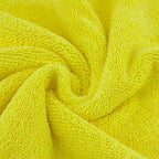 POLYTE Premium Microfiber Cleaning Towel,16x16 in 36 Pack (Blue,Gray,Yellow)