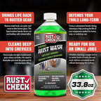 Enviro Rust Wash – Heavy Duty Iron Remover for Car Rims & Wheels – Metal Decon for Brake Dust and Oxidation – Safe on Stainless Steel & Motorcycle Use - Liquid - 33.8 FL OZ - Bottle