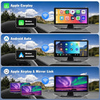 1080P Backup Camera System Kit with CarPlay,10.36" Touch Screen Reversing Monitor with Record Function,Night Vision DVR,IP68 Waterproof,Reverse/Side View Camera for RV/Semi Box Truck(12-36V)