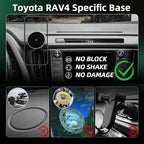 Phone Mount for Toyota RAV4 (2013-2018), 15W Wireless Car Charger, Magnetic Phone Holder, Dashboard Hands Free Mobile Holder, 360° Adjustable, 2014 2015 2016 2017 Rav4 Interior Accessories