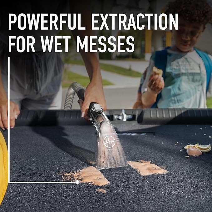 Hoover CleanSlate 5-Piece Interior Car Cleaning Kit, Compatible with Hoover Spot & Carpet Cleaners, Removes Wet & Dry Messes, Includes Auto Cleaning Solution for Upholstery and Carpeted Floor Mats
