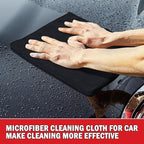 AIDEA Microfiber Cleaning Cloth 5 Pack, Microfiber Towels for Cars, Soft & Absorbent Cleaning Rags, Premium Lint Free Shop Towels for House, Kitchen, Car, 12inx16in