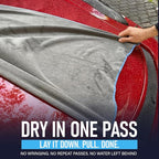 Rapid Dry Towels Original 2.0 Microfiber Car Drying Towel | 150 x 75cm | Extra Large Channel Weave Drying Cloth | Ultra Absorbent, Scratch-Free, Auto Detailing Towel for Cars SUVs Trucks & Boats
