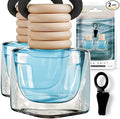 Ocean Fresh Car Air Freshener | Long Lasting Hanging Car Freshener with Vent Clip | New Car Fragrance, Slow-Release Aroma Technology, Adjustable Scent Intensity | Scented Interior Diffuser by Perfa