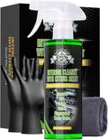 Kingvo Car Interior Cleaner Spray, Multipurpose Leather Seat Cleaner Upholstery Car Cleaning Kit with Citrus Flavor Auto Dashboard Vinyl Detailing Supplies Kit,10 OZ