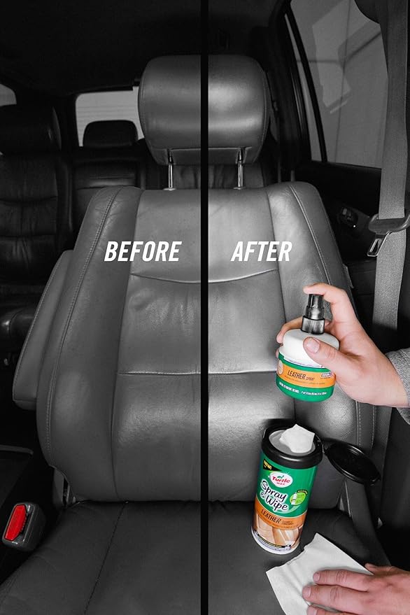 Turtle Wax 50941 Spray & Wipe Leather Cleaner & Conditioner